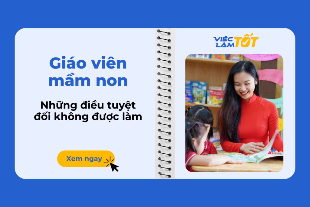 giáo viên mầm non tuyệt đối không được làm gì