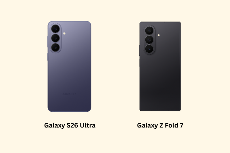 So sánh Galaxy S26 Ultra và Galaxy Z Fold 7 - camera