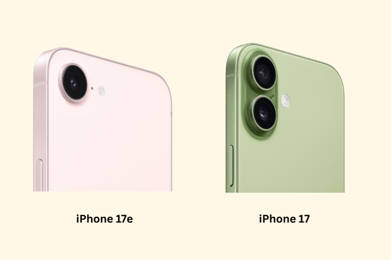 So sánh iPhone 17e và iPhone 17 - Camera