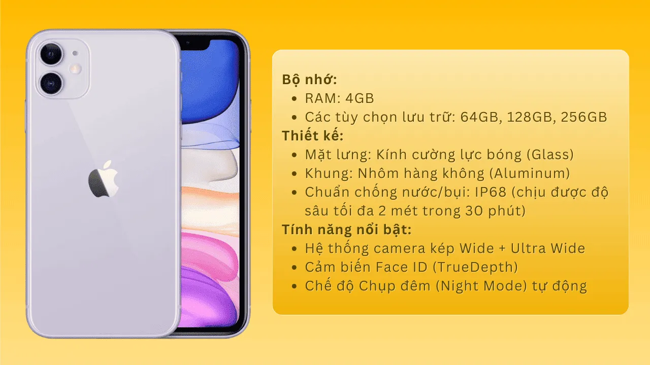 Tính năng nổi bật iPhone 11