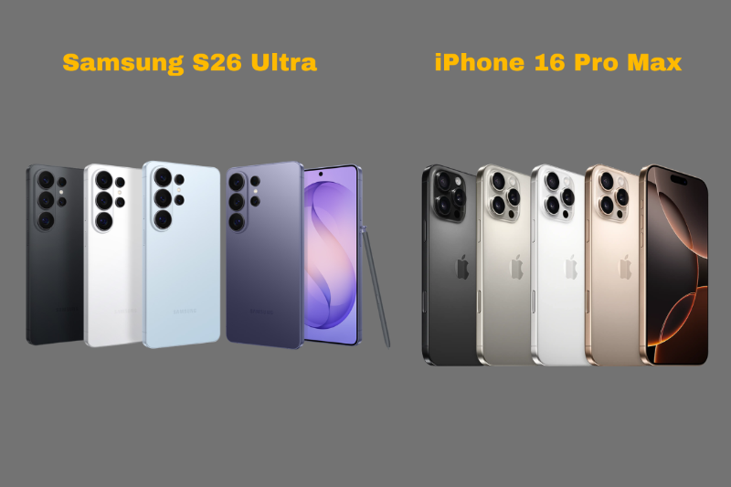 Bảng so sánh giá Samsung Galaxy S26 Ultra và iPhone 16 Pro Max