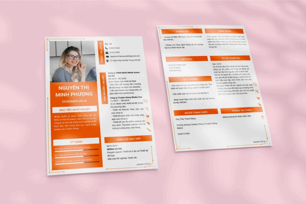kinh nghiệm làm việc trong cv xin việc