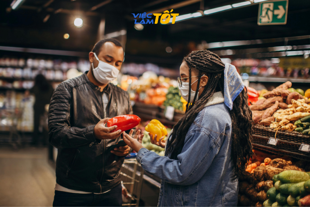 Một buổi phỏng vấn vị trí bán hàng siêu thị diễn ra cởi mở