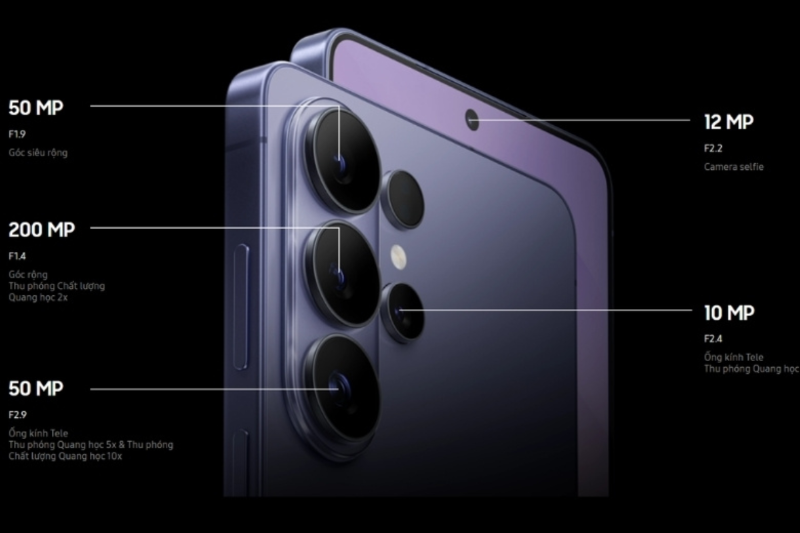 Hệ thống camera 200MP và zoom quang học mạnh mẽ trên Galaxy S26 Ultra