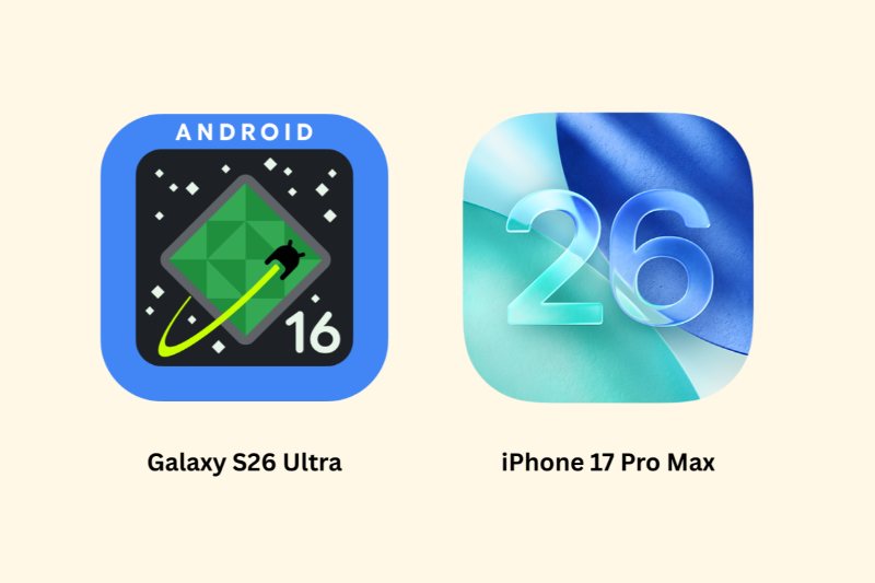 So sánh Galaxy S26 Ultra và iPhone 17 Pro Max - hệ điều hành