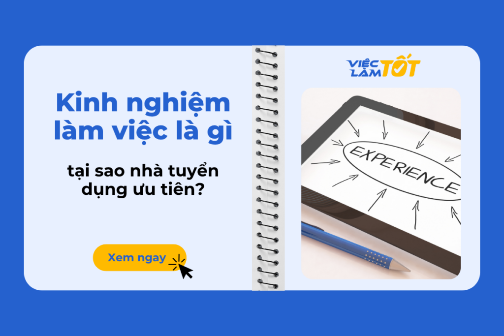 Kinh nghiệm làm việc là gì và tại sao nhà tuyển dụng ưu tiên? Thumbnail ứng viên đang tự tin chia sẻ về quá trình làm việc trong buổi phỏng vấn