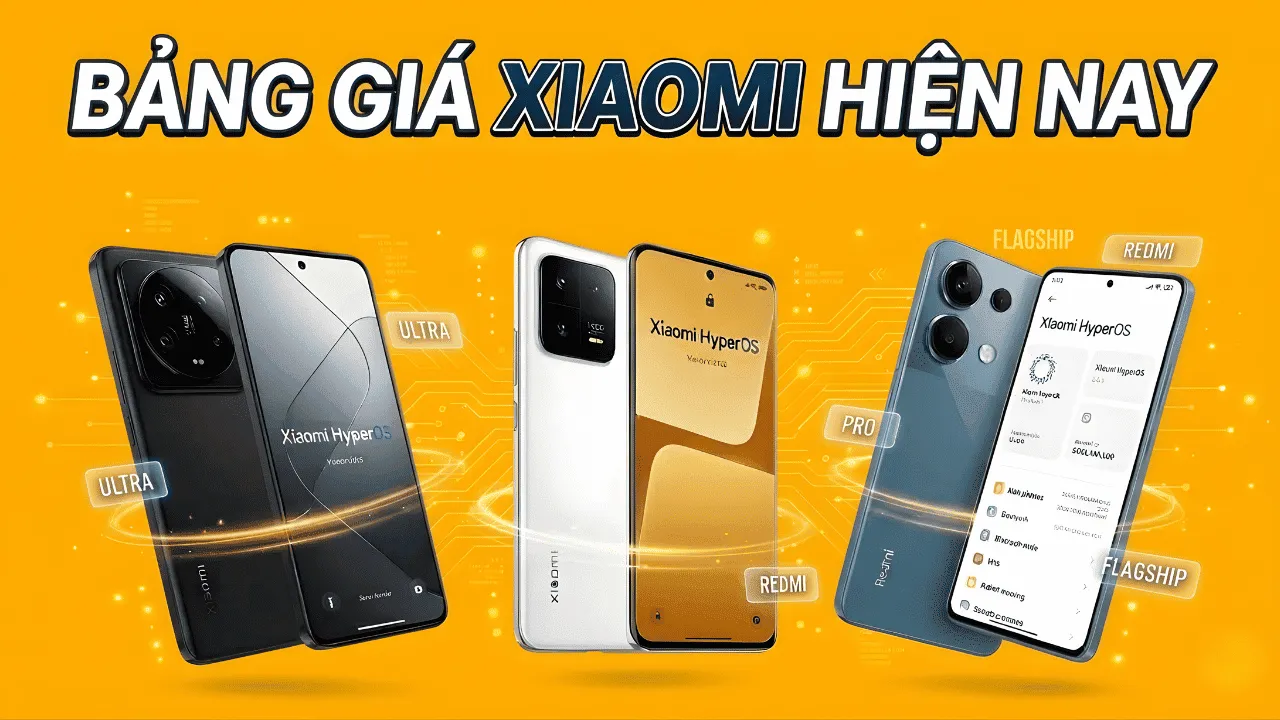 Bảng giá Xiaomi hiện nay mới nhất Bảng giá điện thoại Xiaomi hiện nay mới nhất tháng 07/2026 (Xiaomi mới - cũ)