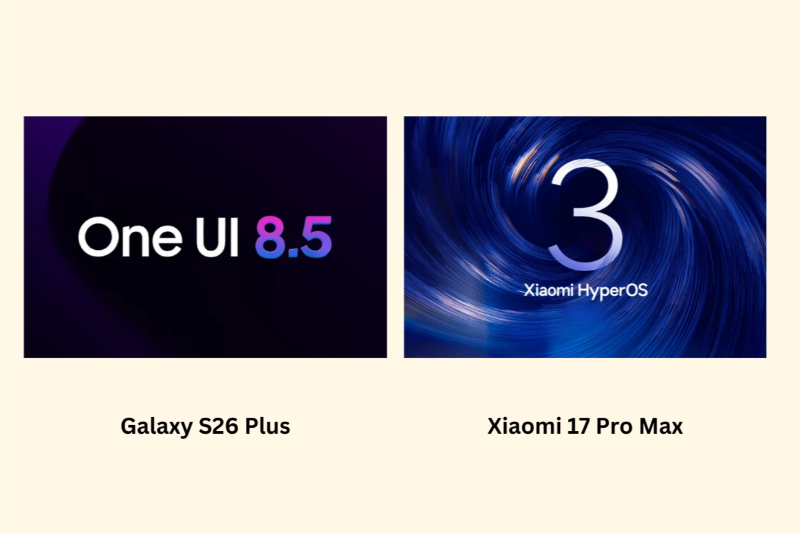 So sánh Galaxy S26 Plus và xiaomi 17 pro max - Hệ điều hành