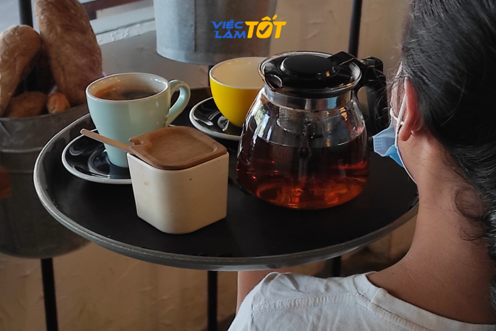 order phục vụ cafe
