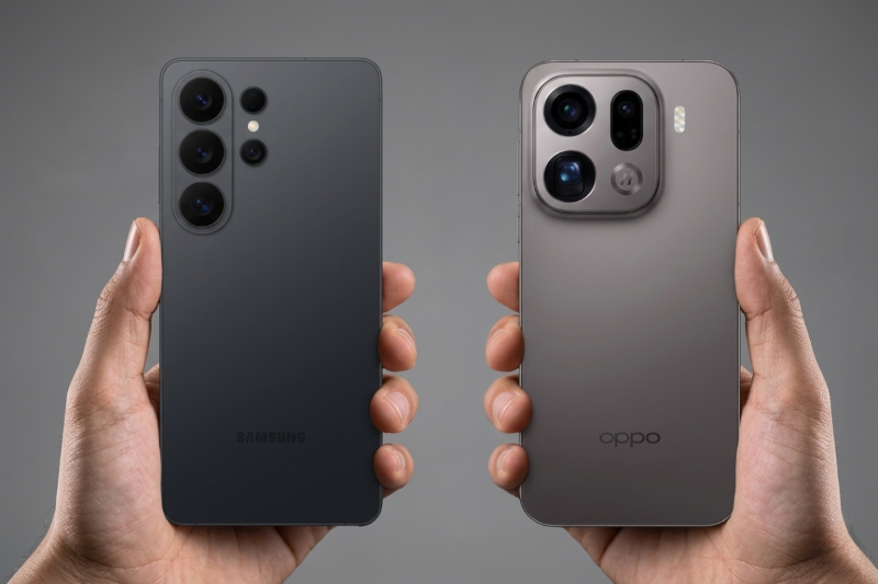 Đặt cạnh hai flagship Samsung Galaxy S26 Ultra và Oppo Find X9 Pro
