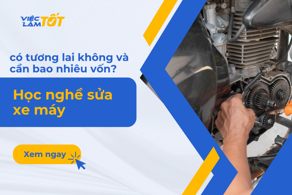 Thumbnail thợ sửa xe máy đang tỉ mỉ kiểm tra động cơ xe tay ga