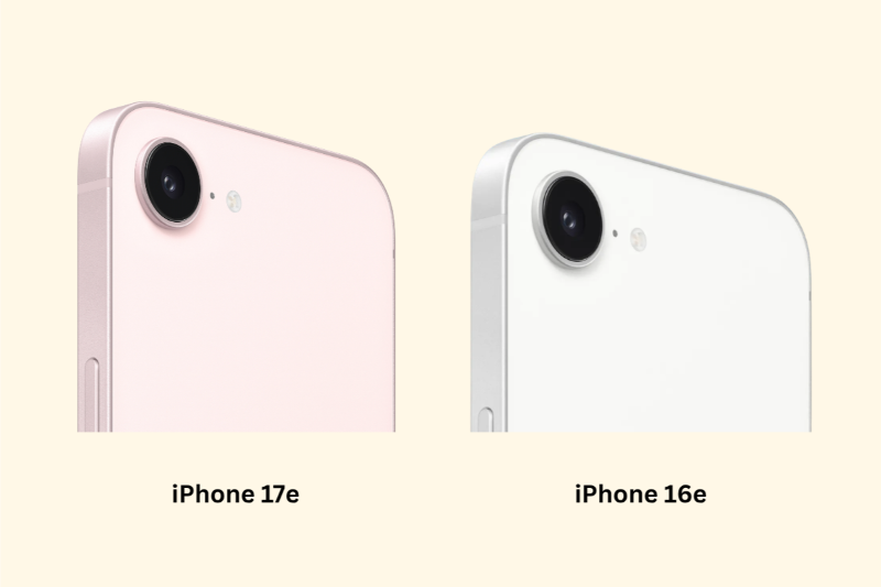 So sánh iPhone 17e và iPhone 16e về Camera