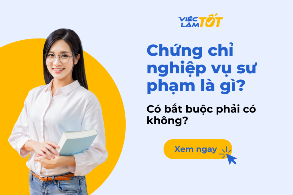 chứng chỉ nghiệp vụ sư phạm