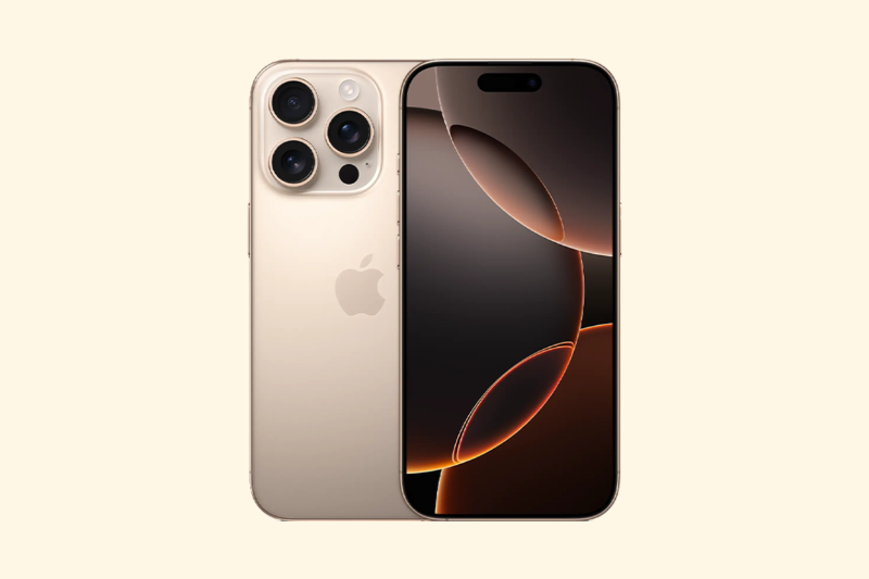 iPhone 16 Pro/Pro Max Titan Sa Mạc sắc vàng đồng sang trọng, hợp mệnh Kim