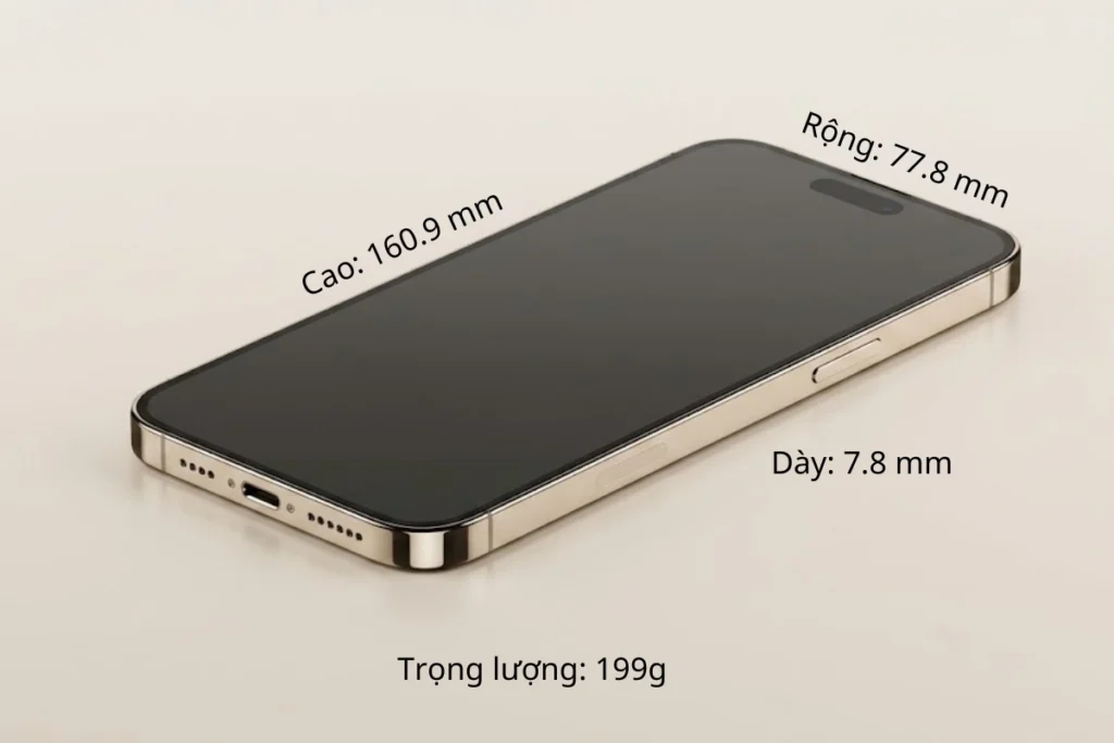 Kích thước và trọng lượng iPhone 16 Plus
