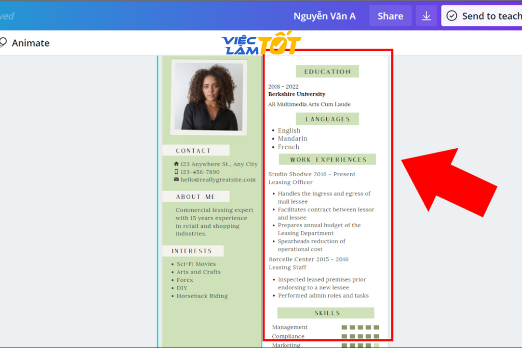 Nắm rõ cách tạo CV trên Canva giúp bạn dễ dàng thiết kế hồ sơ xin việc chuyên nghiệp chỉ trong vài phút