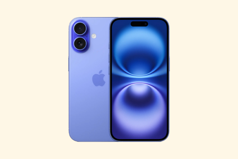 iPhone 16 màu Xanh lưu ly ánh tím, phong cách sang trọng và cá tính