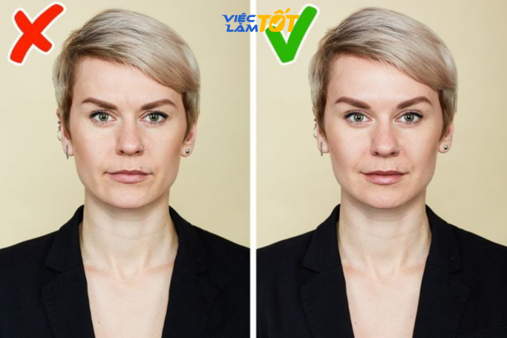 Biểu cảm phù hợp khi chụp ảnh CV