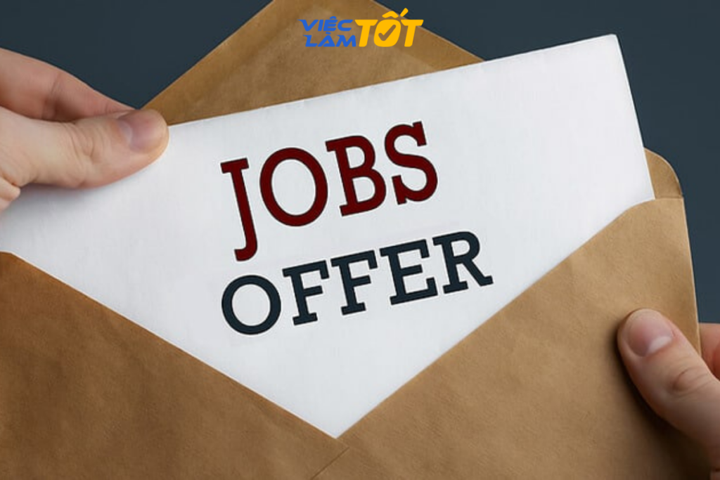 Nhận job offer từ nhà tuyển dụng