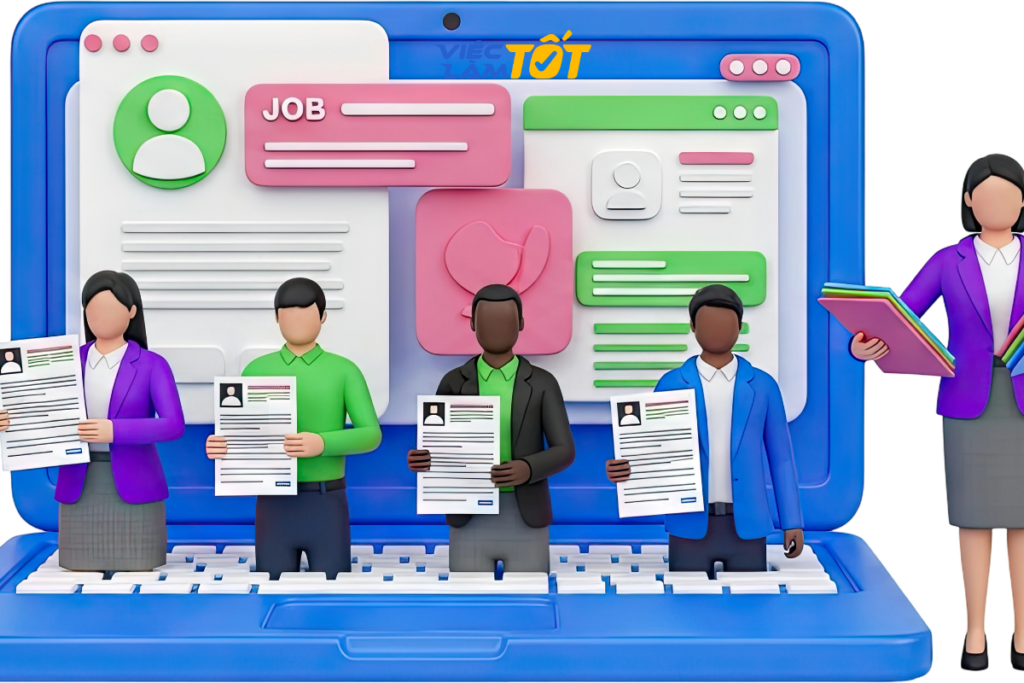 Nhà tuyển dụng đang xem xét kỹ một bản CV 