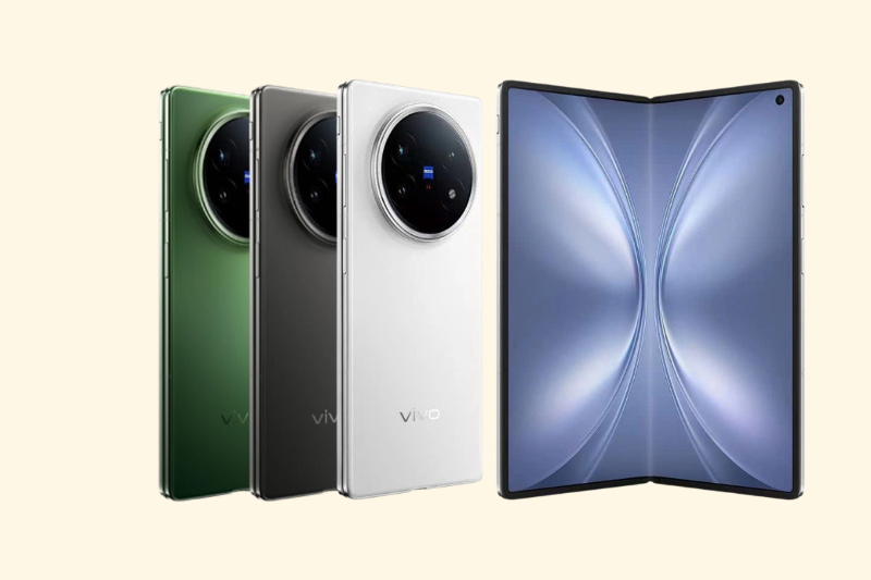 Vivo X Fold 5 gập cao cấp, vân tay siêu âm kép, camera Zeiss