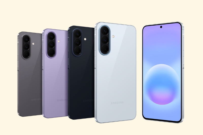 Thiết kế Galaxy A57 với kính Victus+ và màu sắc trẻ trung