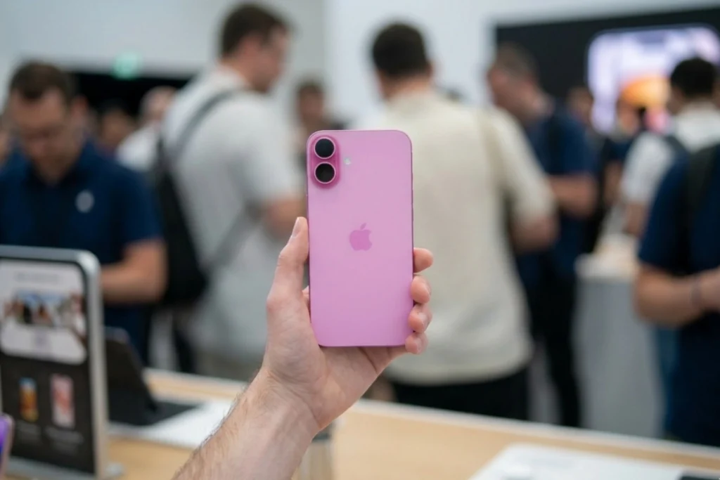 iPhone 16 Plus màu hồng nhẹ nhàng trẻ trung nổi bật