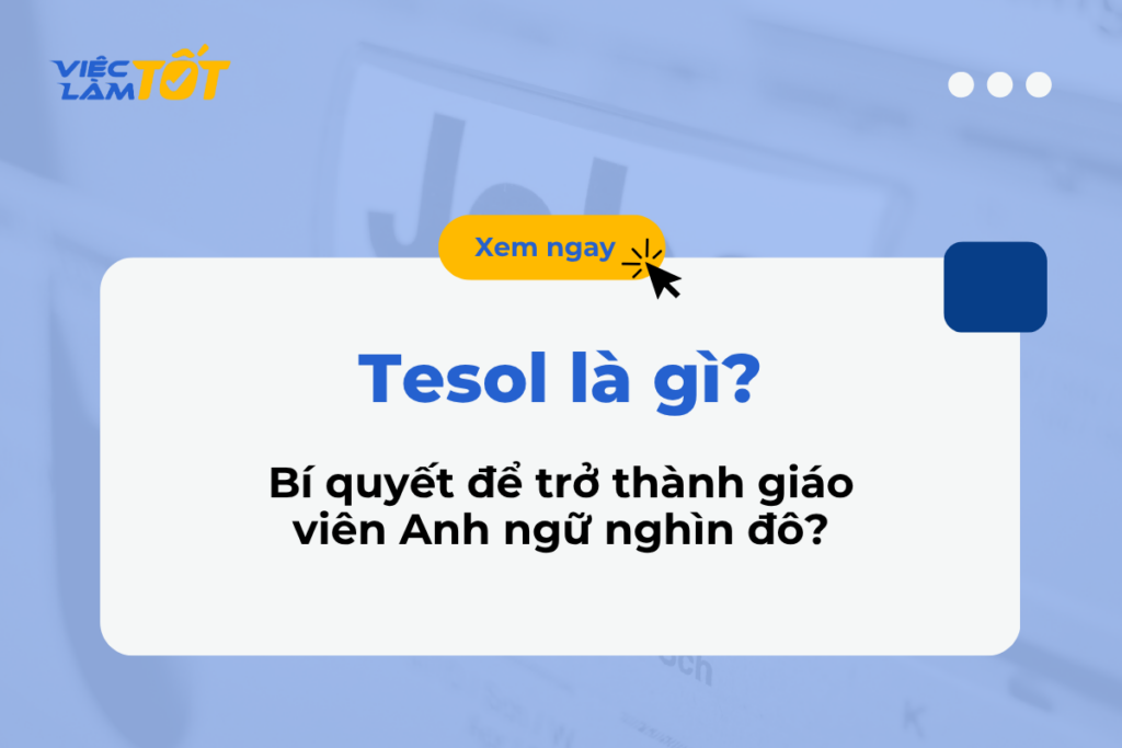 Thumbnail về chứng chỉ Tesol quốc tế