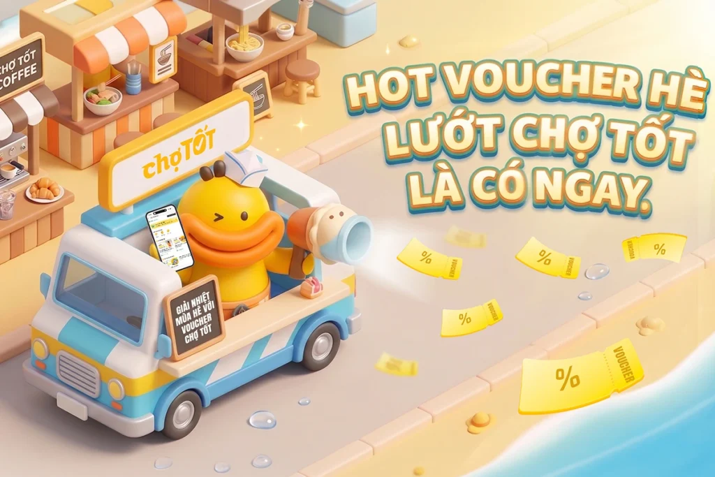 Hot Voucher Hè từ Chợ Tốt và đối tác