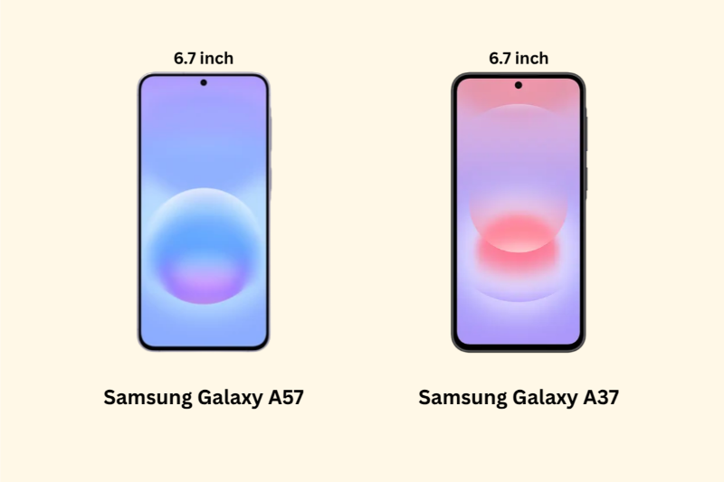 So sánh Samsung Galaxy A57 và Galaxy A37 - Màn hình