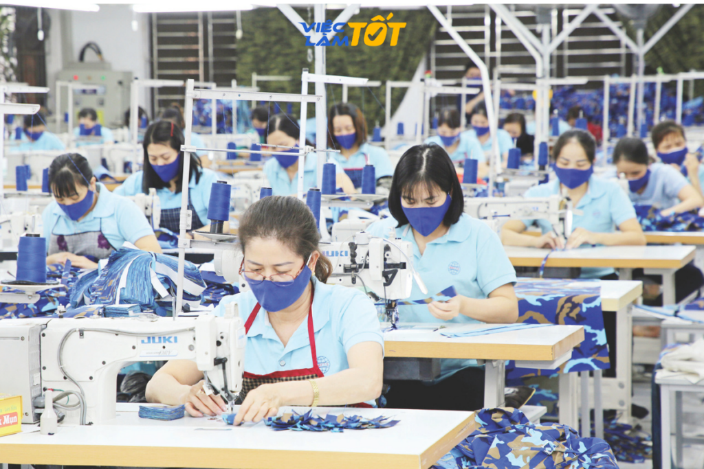 Mức thu nhập hấp dẫn của công nhân may