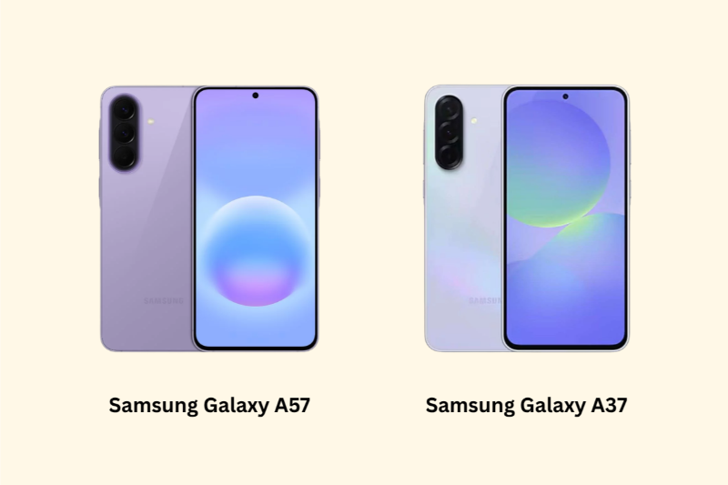 So sánh Samsung Galaxy A57 và Galaxy A37 -Thiết kế