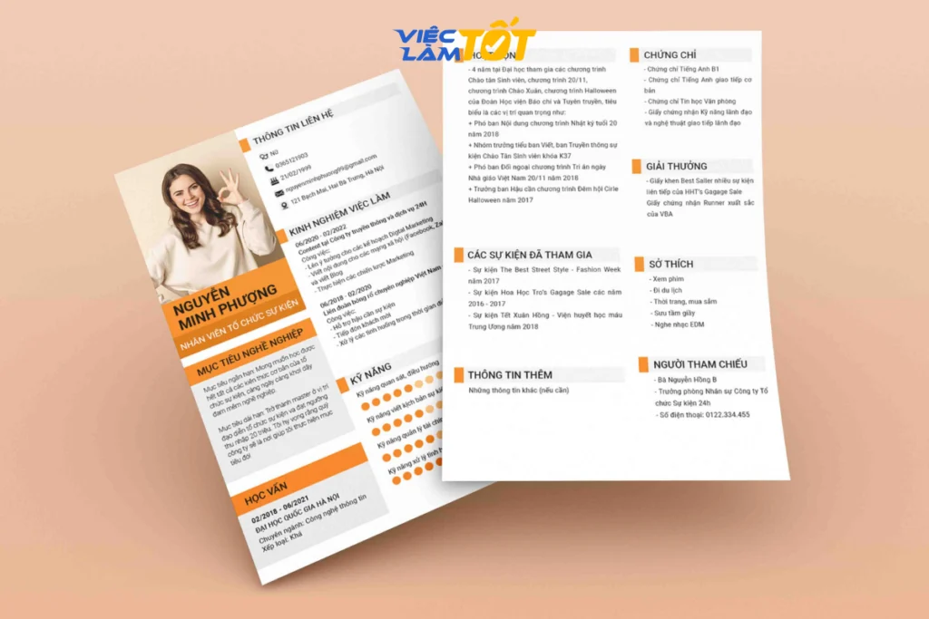 Dùng mẫu CV sẵn giúp bạn tiết kiệm thời gian và tạo sự chuyên nghiệp