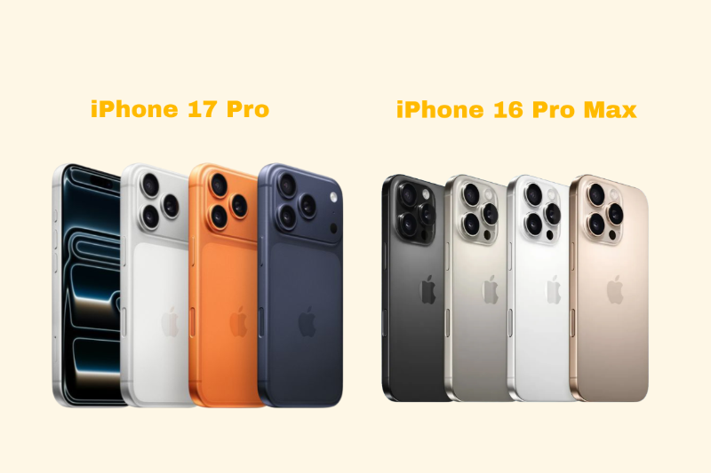 Bảng giá iPhone 17 Pro và iPhone 16 Pro Max theo dung lượng