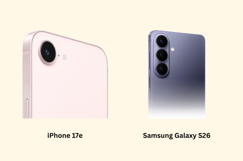 So sánh iPhone 17e và Samsung Galaxy S26 - Camera