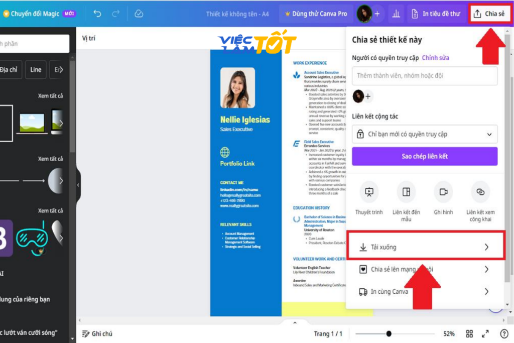 Việc chọn đúng phông chữ hỗ trợ tiếng Việt giúp hồ sơ của bạn trông chuyên nghiệp hơn