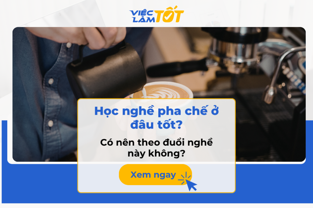Học nghề pha chế ở đâu tốt? Có nên theo đuổi nghề này không? Thumbnail nhân viên pha chế đang tạo hình Latte Art nghệ thuật