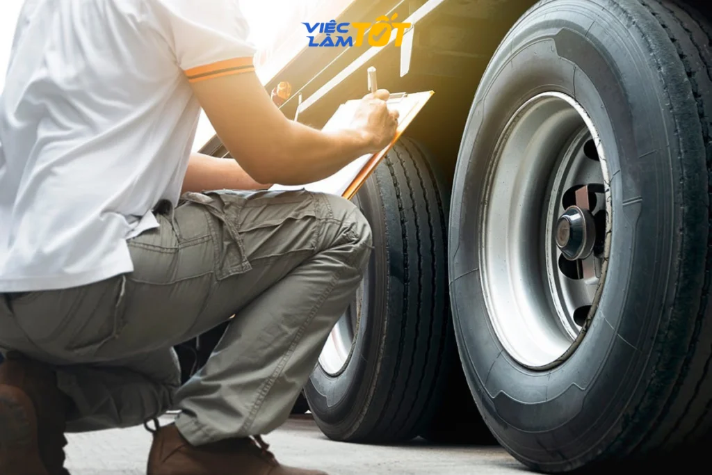 Kiểm tra kỹ thuật xe là bước quan trọng trong nghề tài xế