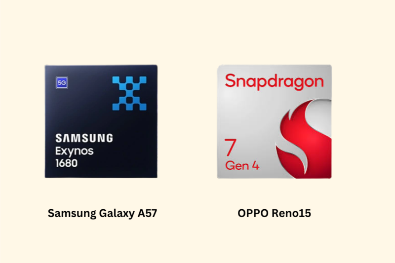 So sánh Samsung Galaxy A57 và OPPO Reno15 - Hiệu năng