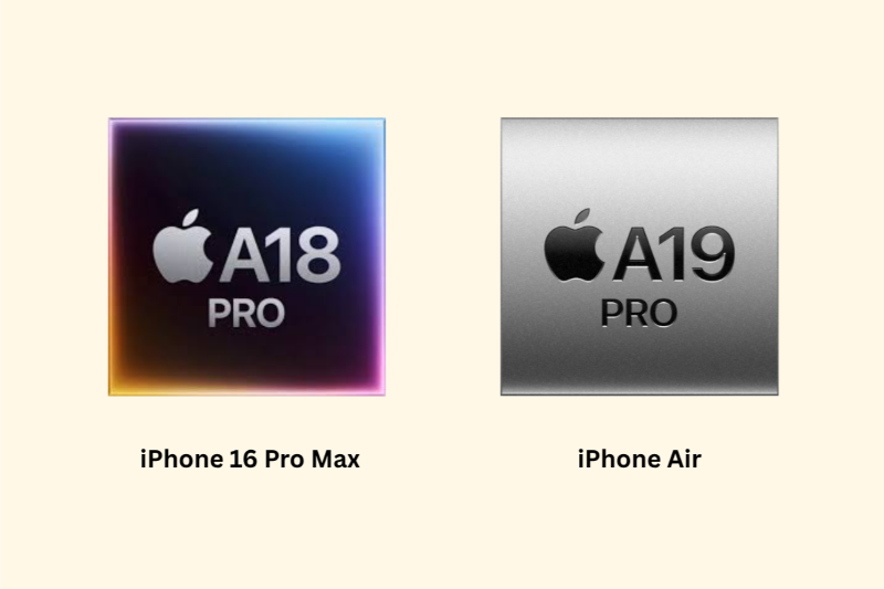 So sánh iPhone Air và iPhone 16 Pro Max - Hiệu năng