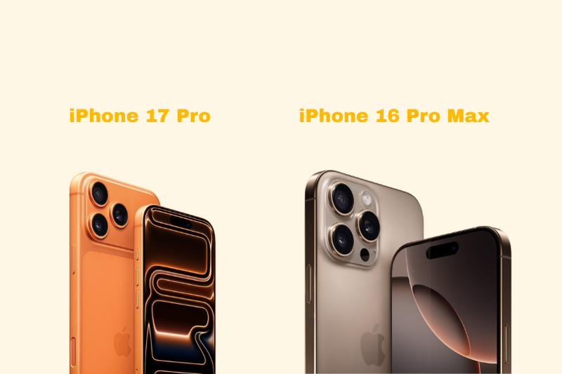So sánh camera iPhone 17 Pro và 16 Pro Max với nâng cấp 48MP