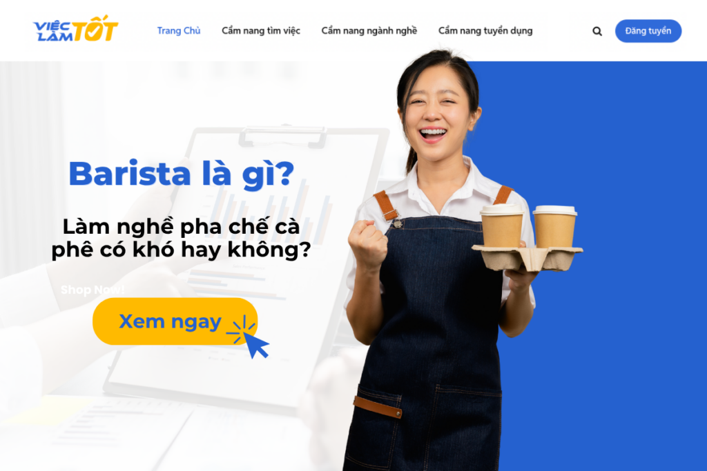 Barista là gì? Làm nghề pha chế cà phê có khó hay không? Thumbnail một Barista đang tạo hình Latte Art nghệ thuật