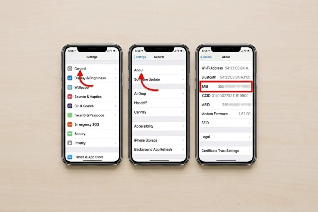 Cách kiểm tra IMEI trên iPhone
