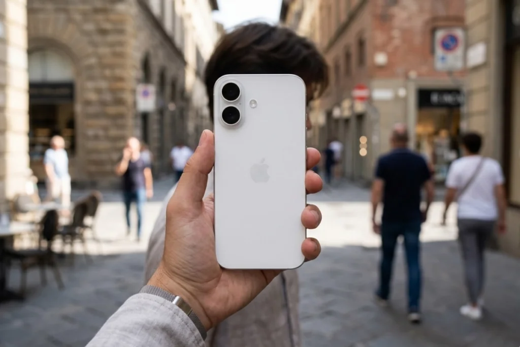 iPhone 16 Plus trắng tinh tế, sạch sẽ, hiện đại