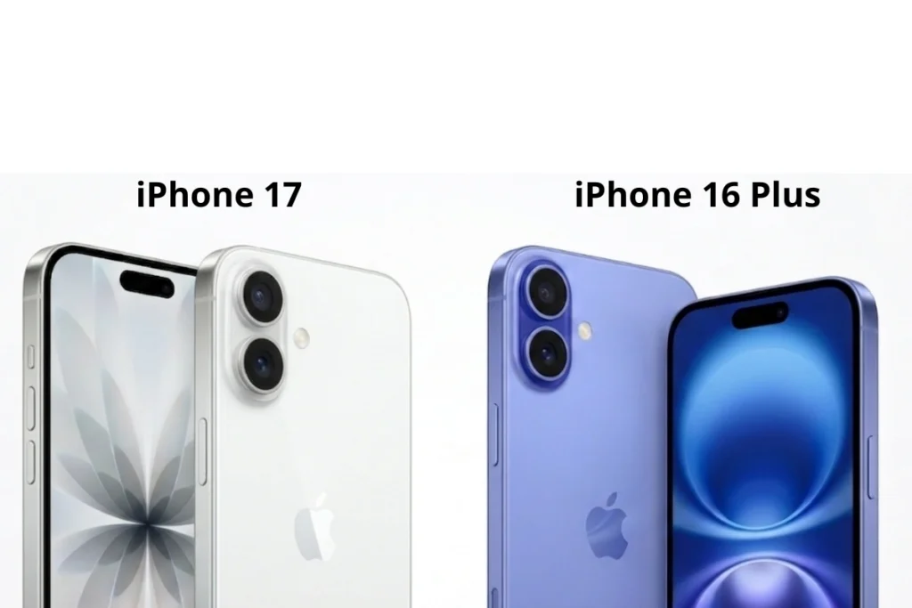 Cả iPhone 17 và iPhone 16 Plus đều sở hữu camera chính 48MP Fusion và camera góc siêu rộng 12MP ở mặt sau