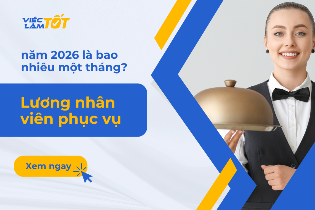 Thumbnail bài viết hiển thị hình ảnh nhân viên phục vụ chuyên nghiệp đang nhận lương thưởng xứng đáng