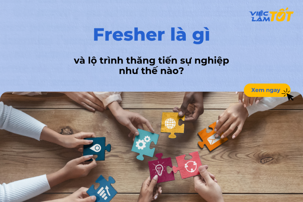 Fresher là gì và lộ trình thăng tiến sự nghiệp như thế nào? Nhóm nhân viên trẻ năng động đang thảo luận trong văn phòng hiện đại