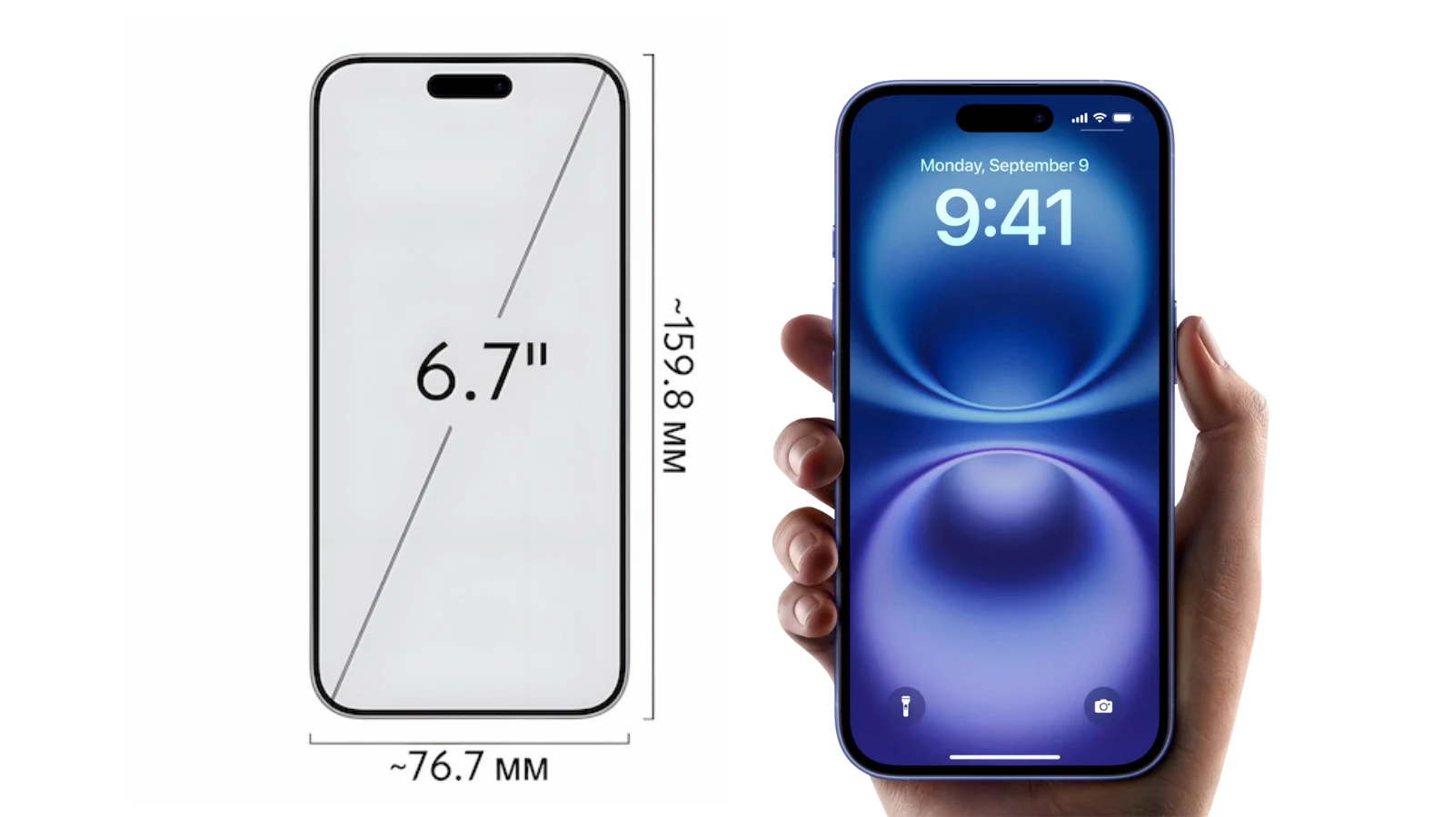 Màn hình iPhone 16 Plus rực rỡ