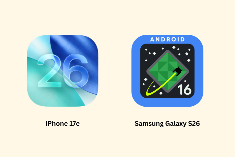 So sánh iPhone 17e và Samsung Galaxy S26 - Hệ điều hành