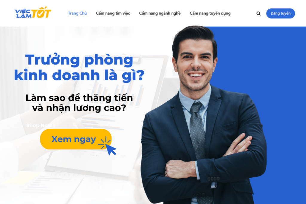 Trưởng phòng kinh doanh là gì? Làm sao để thăng tiến và nhận lương cao? Trưởng phòng kinh doanh đang thuyết trình chiến lược trước ban lãnh đạo